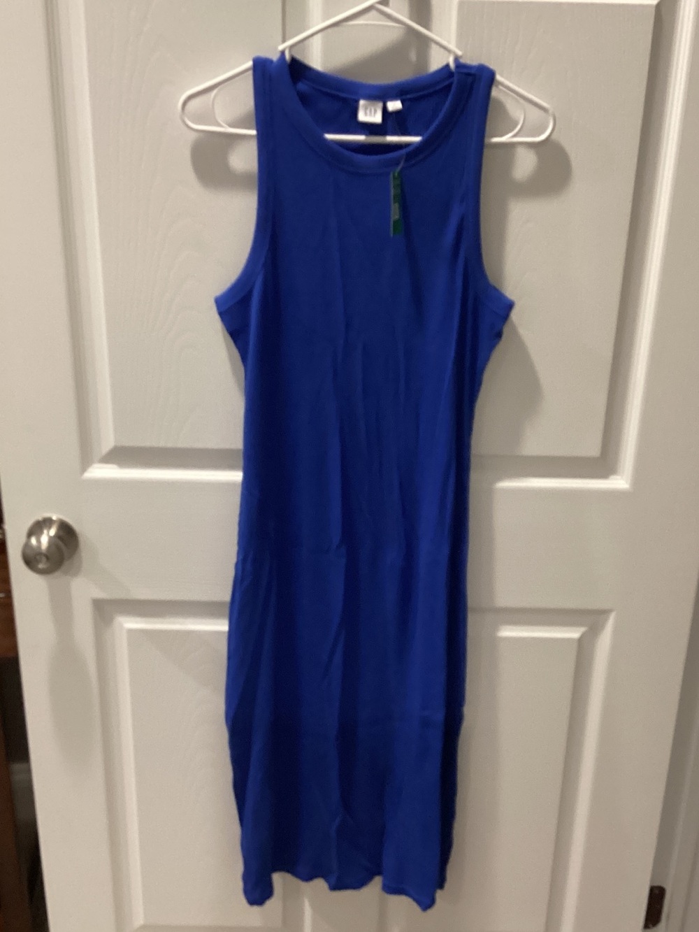GAP Sleeveless Royal Blue Tank Midi Dress